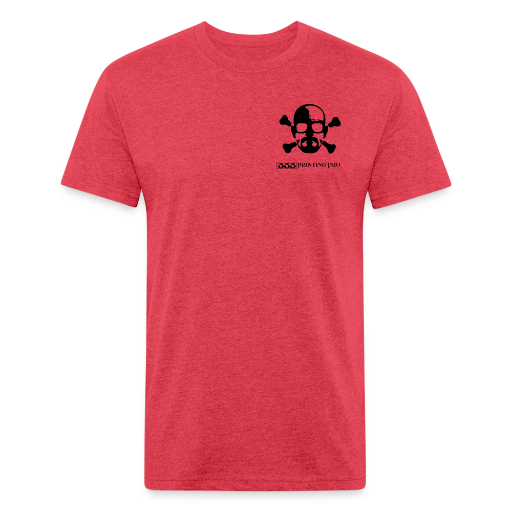 Heisen Back - Fitted Cotton/Poly T-Shirt by Next Level - heather red