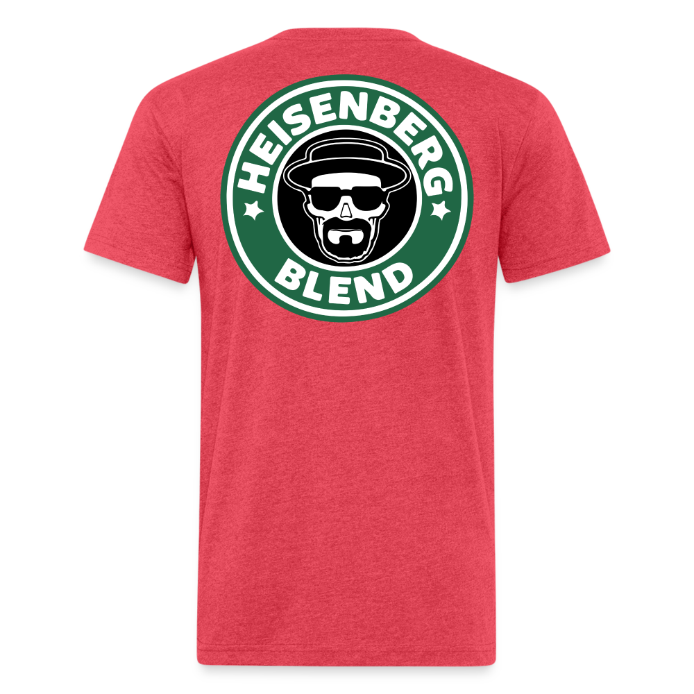 Heisen Back - Fitted Cotton/Poly T-Shirt by Next Level - heather red