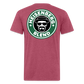 Heisen Back - Fitted Cotton/Poly T-Shirt by Next Level - heather burgundy