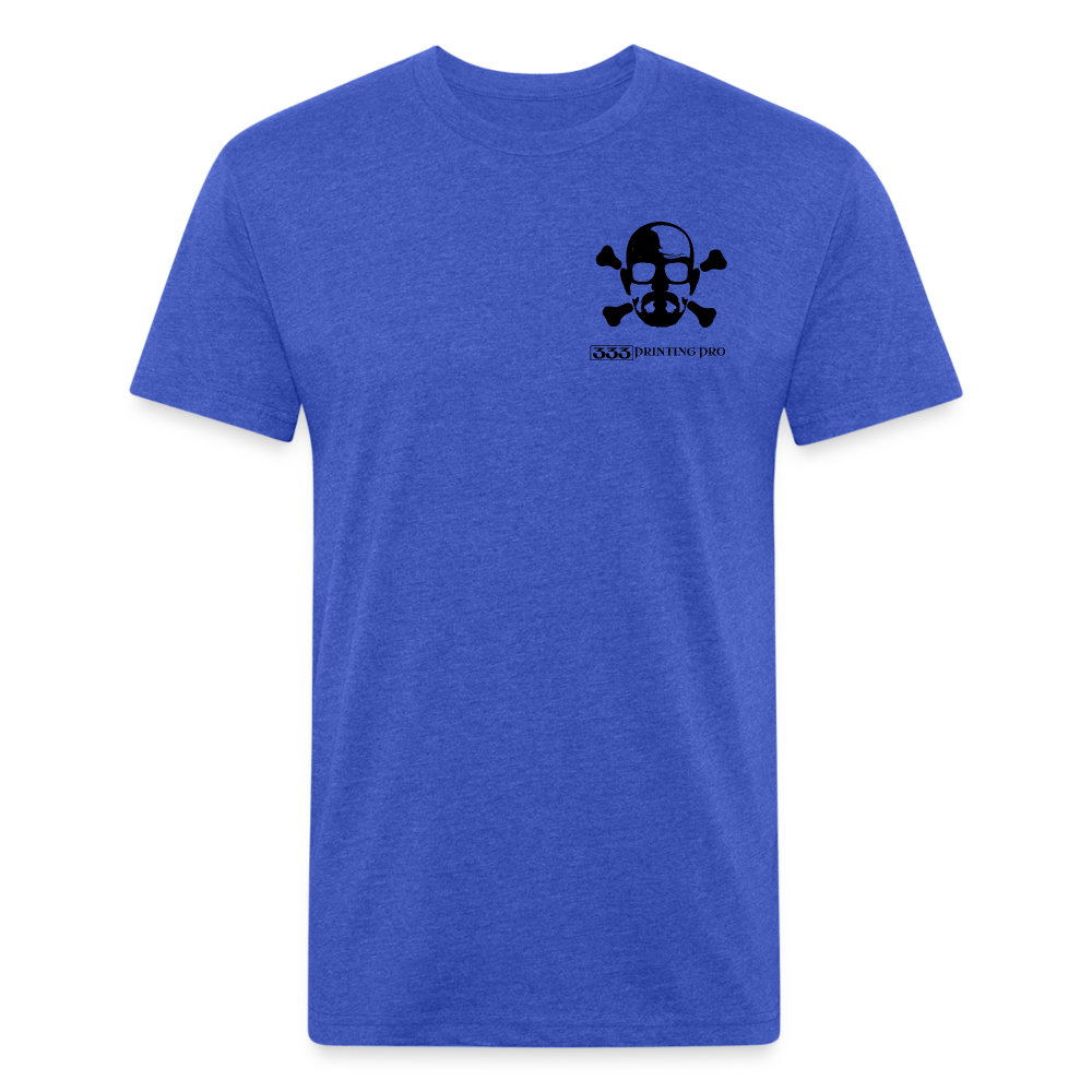 Heisen Back - Fitted Cotton/Poly T-Shirt by Next Level - heather royal