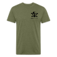 Heisen Back - Fitted Cotton/Poly T-Shirt by Next Level - heather military green