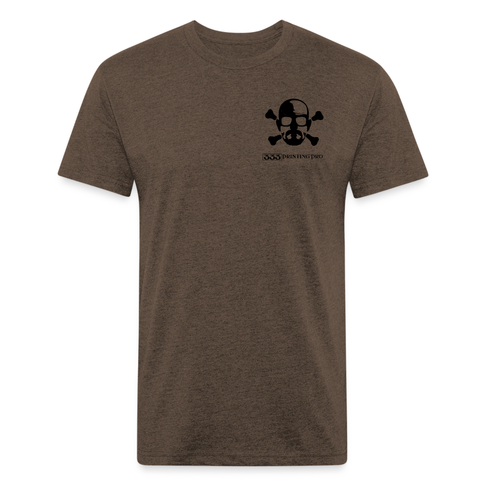 Heisen Back - Fitted Cotton/Poly T-Shirt by Next Level - heather espresso