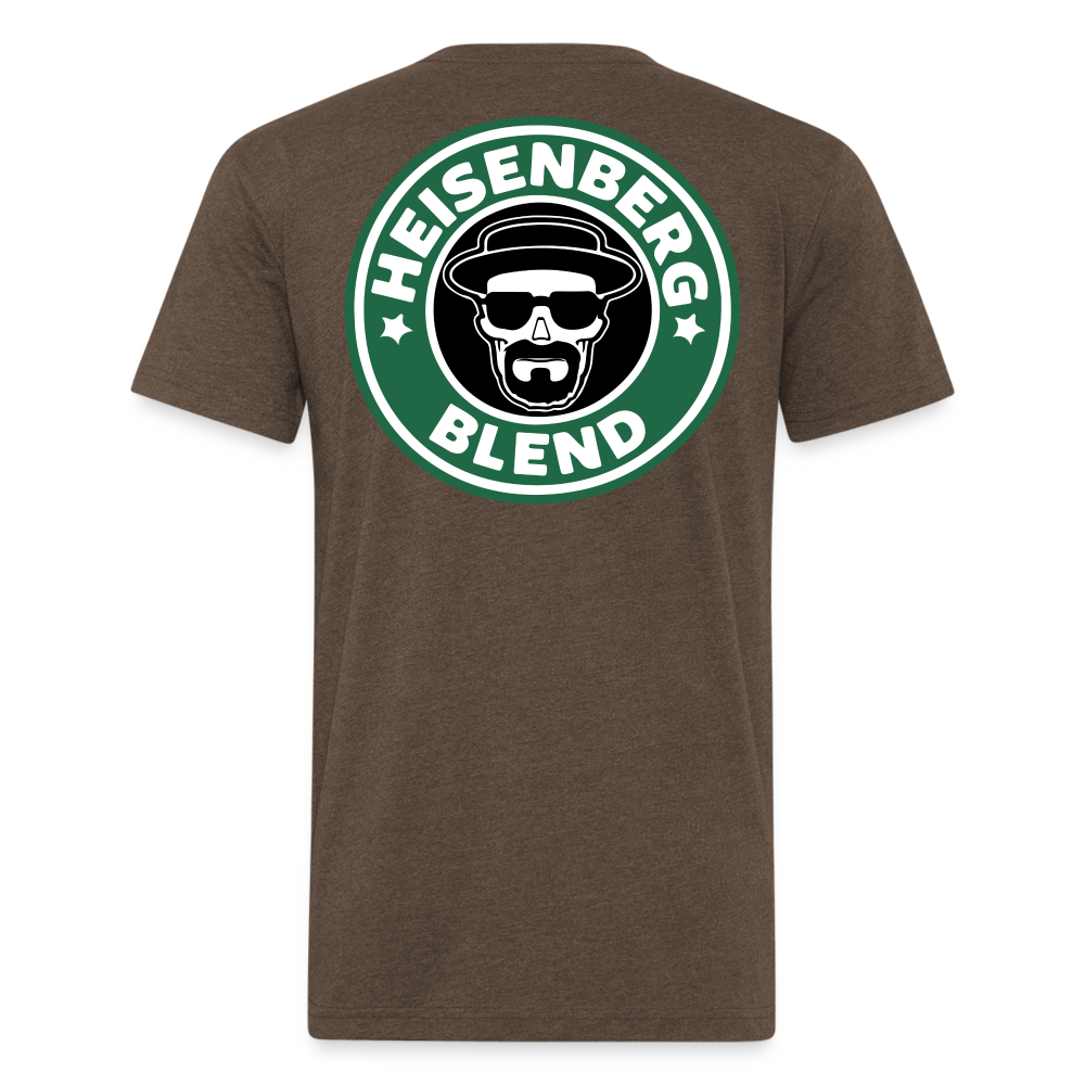 Heisen Back - Fitted Cotton/Poly T-Shirt by Next Level - heather espresso