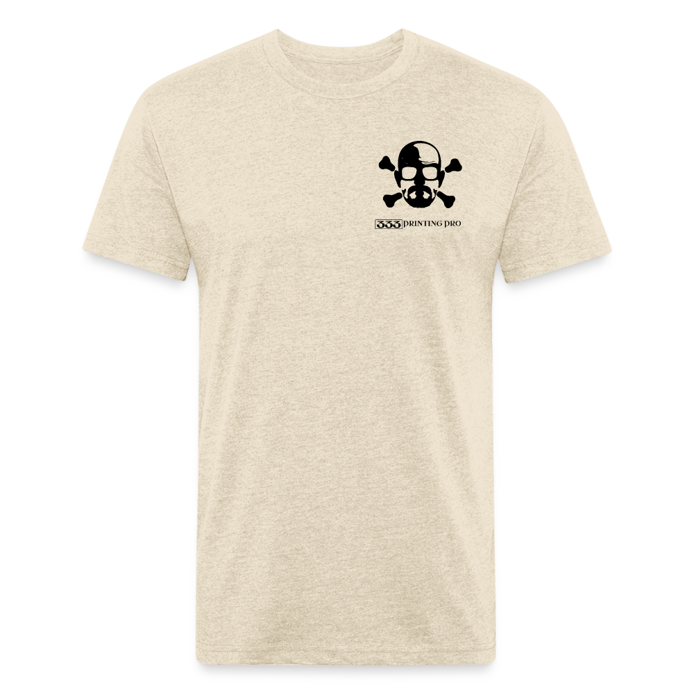 Heisen Back - Fitted Cotton/Poly T-Shirt by Next Level - heather cream