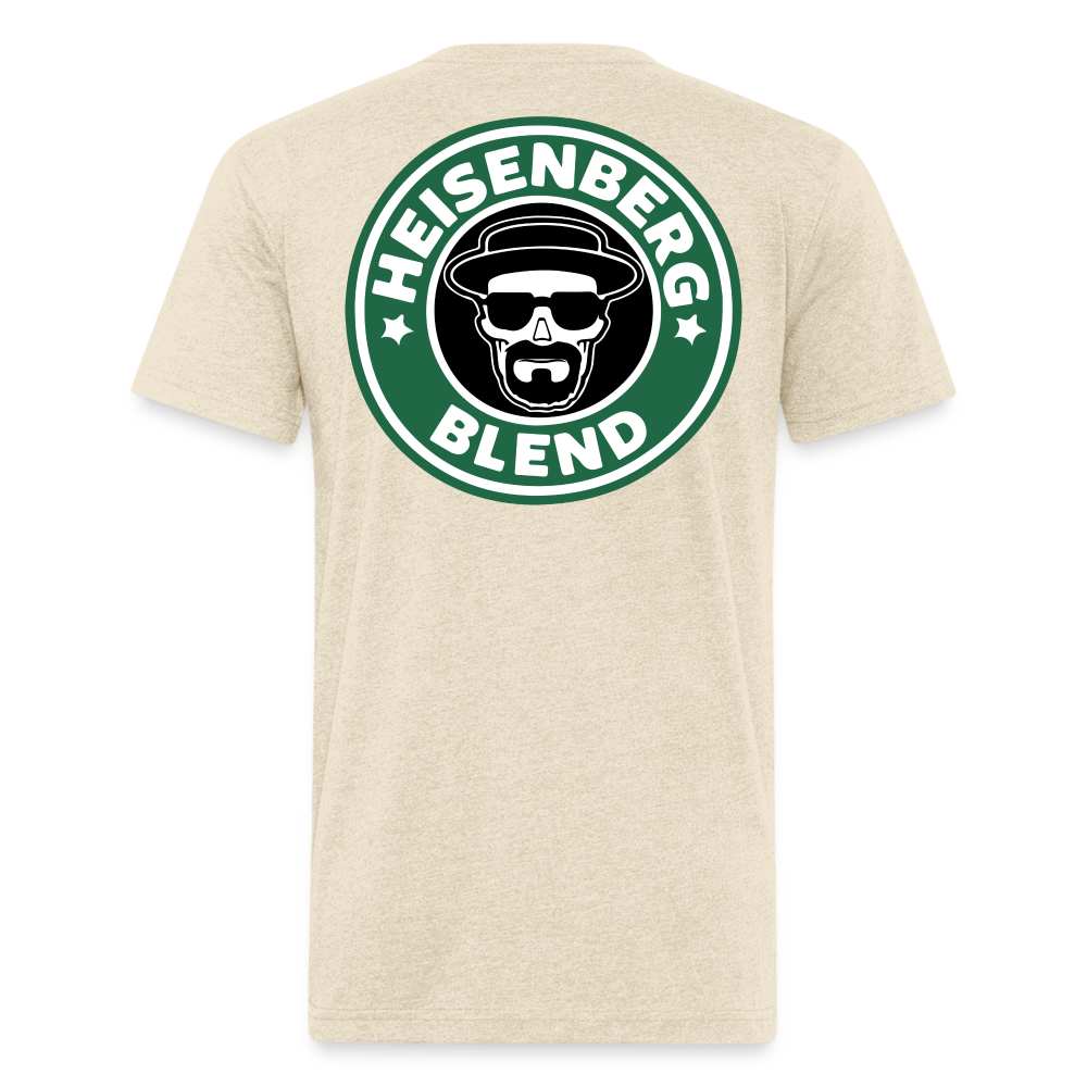 Heisen Back - Fitted Cotton/Poly T-Shirt by Next Level - heather cream