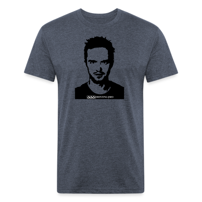 Jess C - Fitted Cotton/Poly T-Shirt by Next Level - heather navy