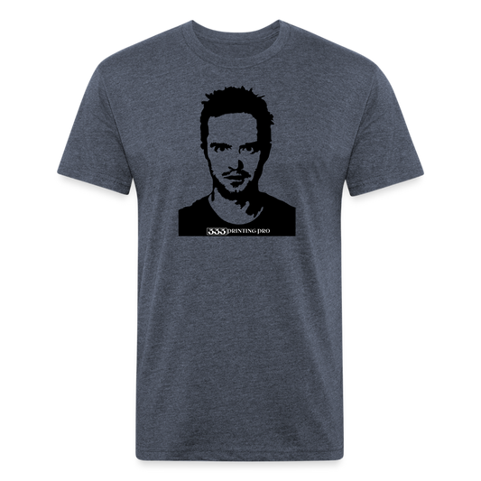 Jess C - Fitted Cotton/Poly T-Shirt by Next Level - heather navy