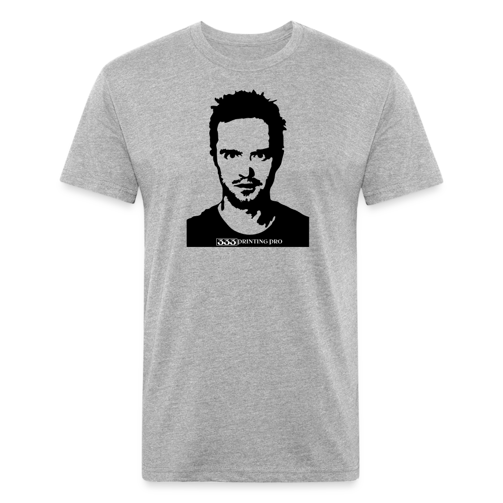 Jess C - Fitted Cotton/Poly T-Shirt by Next Level - heather gray