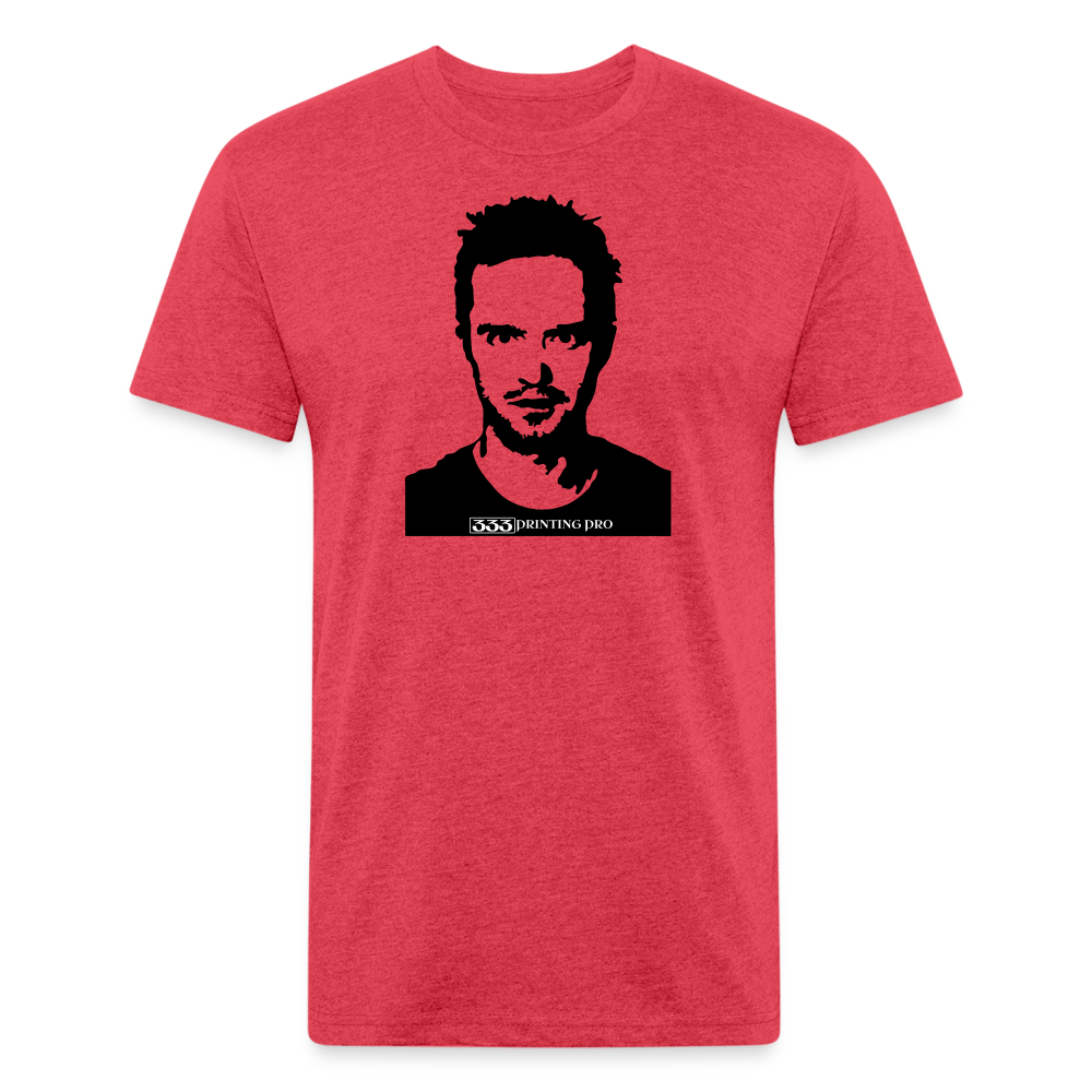 Jess C - Fitted Cotton/Poly T-Shirt by Next Level - heather red