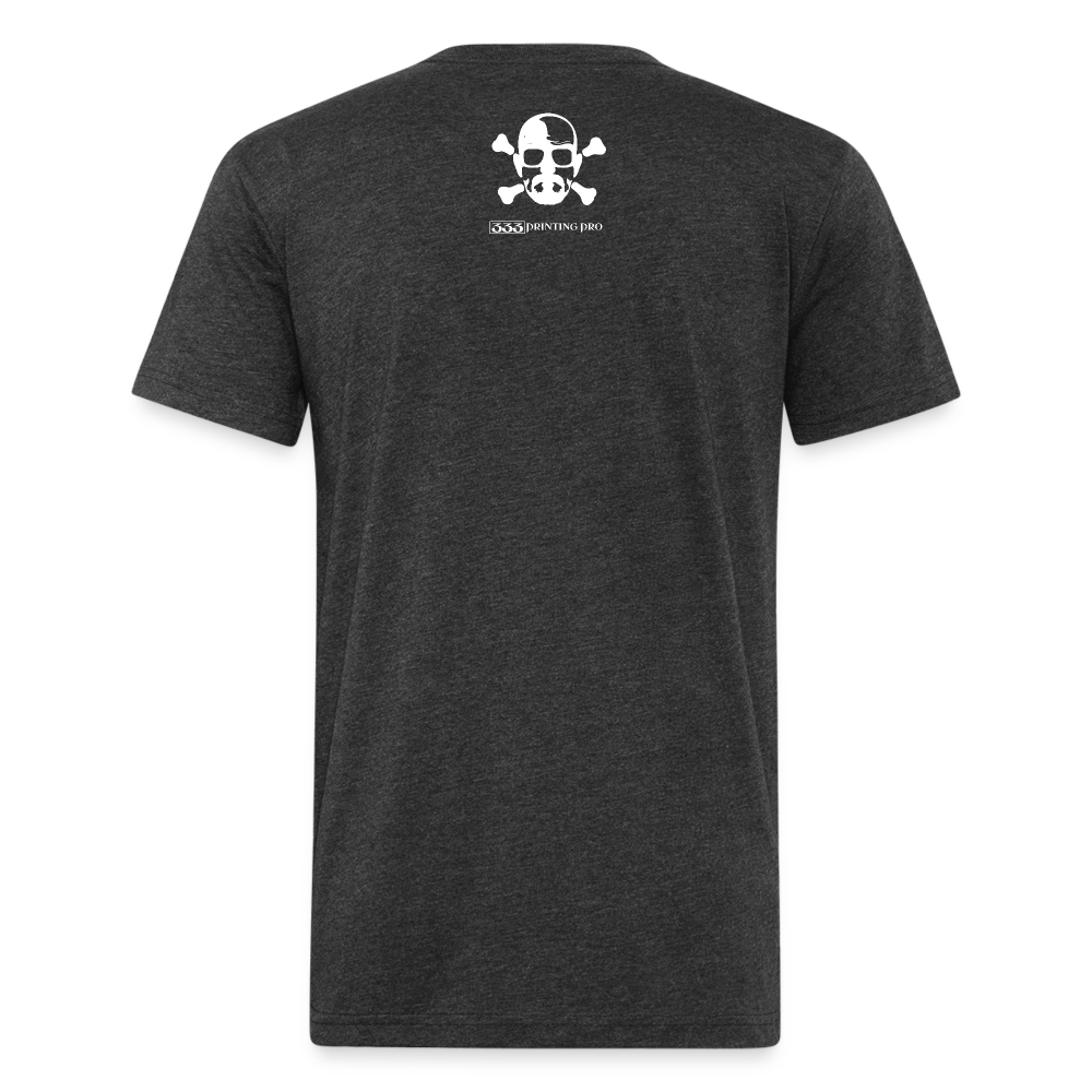 Heisen Blend - Fitted Cotton/Poly T-Shirt by Next Level - heather black