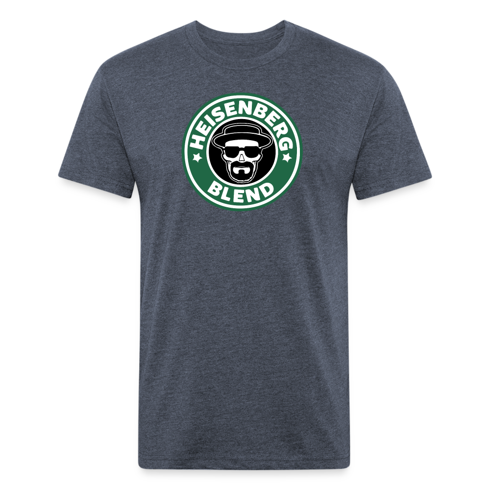 Heisen Blend - Fitted Cotton/Poly T-Shirt by Next Level - heather navy