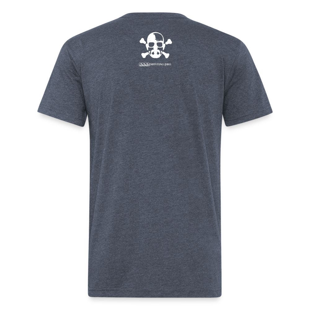 Heisen Blend - Fitted Cotton/Poly T-Shirt by Next Level - heather navy