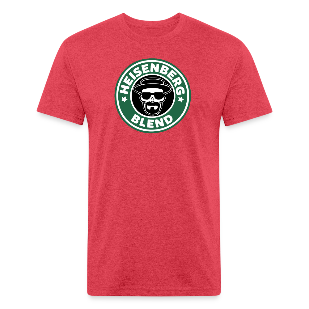 Heisen Blend - Fitted Cotton/Poly T-Shirt by Next Level - heather red