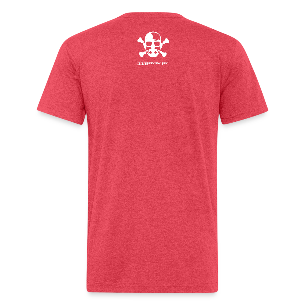 Heisen Blend - Fitted Cotton/Poly T-Shirt by Next Level - heather red