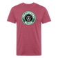 Heisen Blend - Fitted Cotton/Poly T-Shirt by Next Level - heather burgundy