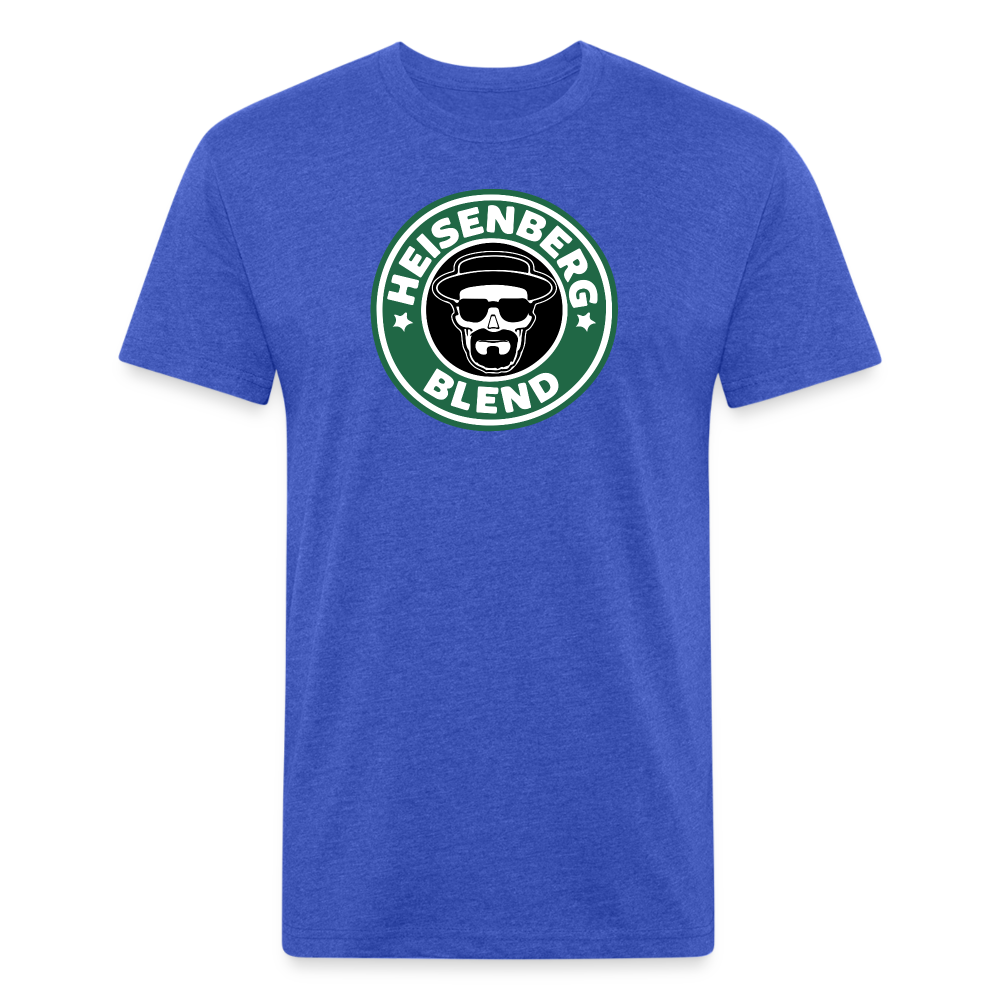 Heisen Blend - Fitted Cotton/Poly T-Shirt by Next Level - heather royal