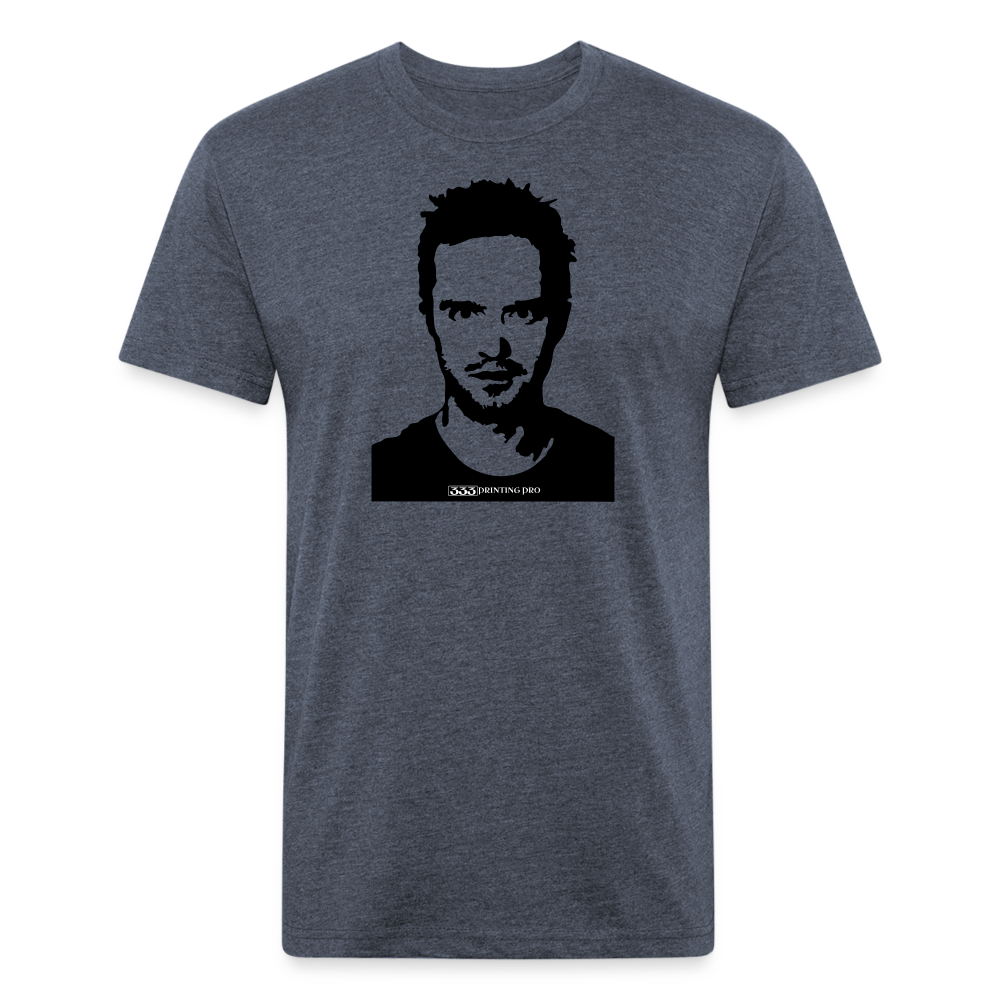 Jess C - Fitted Cotton/Poly T-Shirt by Next Level - heather navy