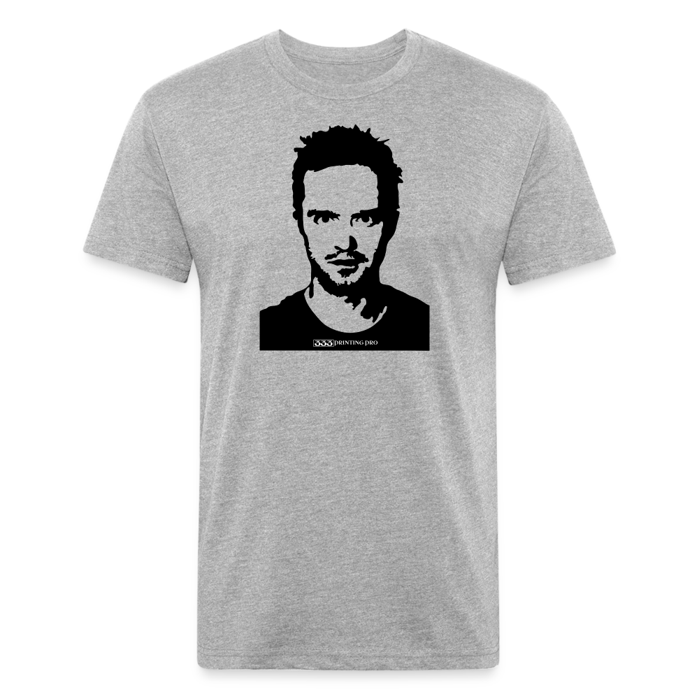 Jess C - Fitted Cotton/Poly T-Shirt by Next Level - heather gray
