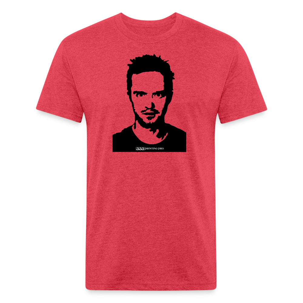 Jess C - Fitted Cotton/Poly T-Shirt by Next Level - heather red