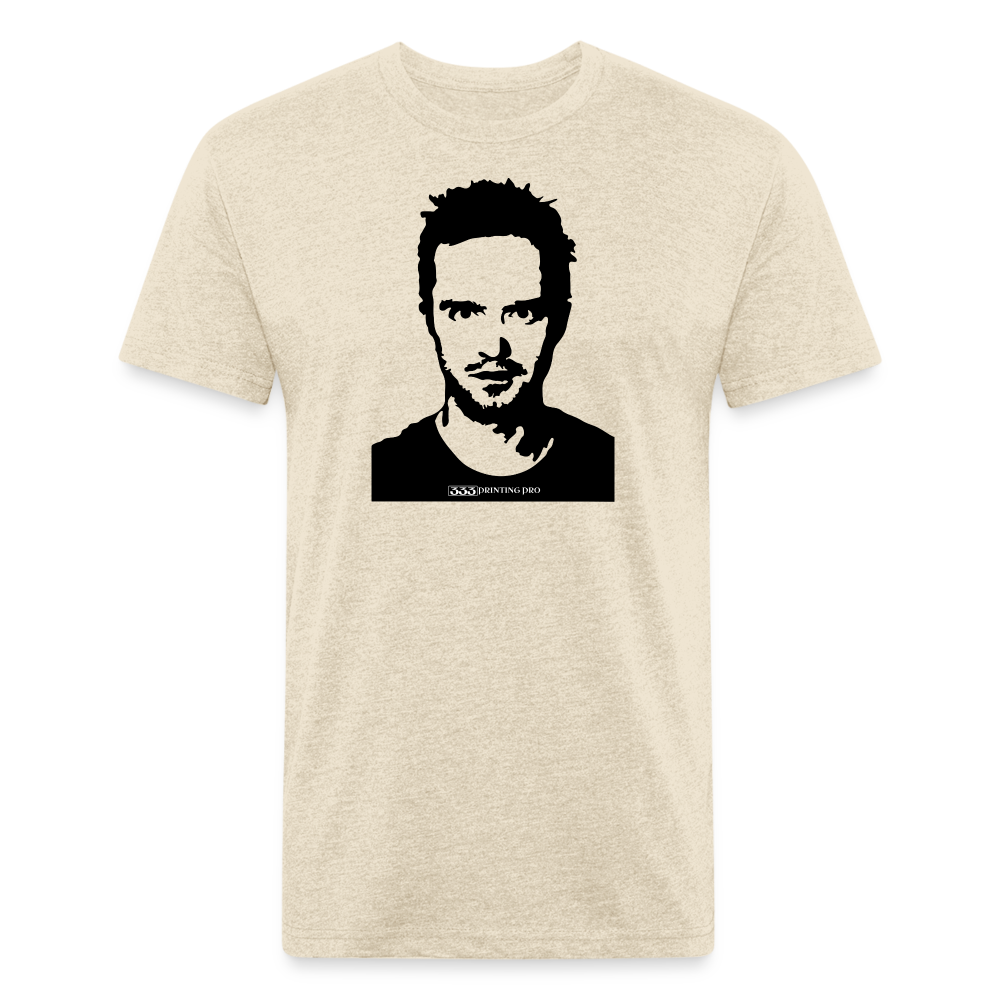 Jess C - Fitted Cotton/Poly T-Shirt by Next Level - heather cream