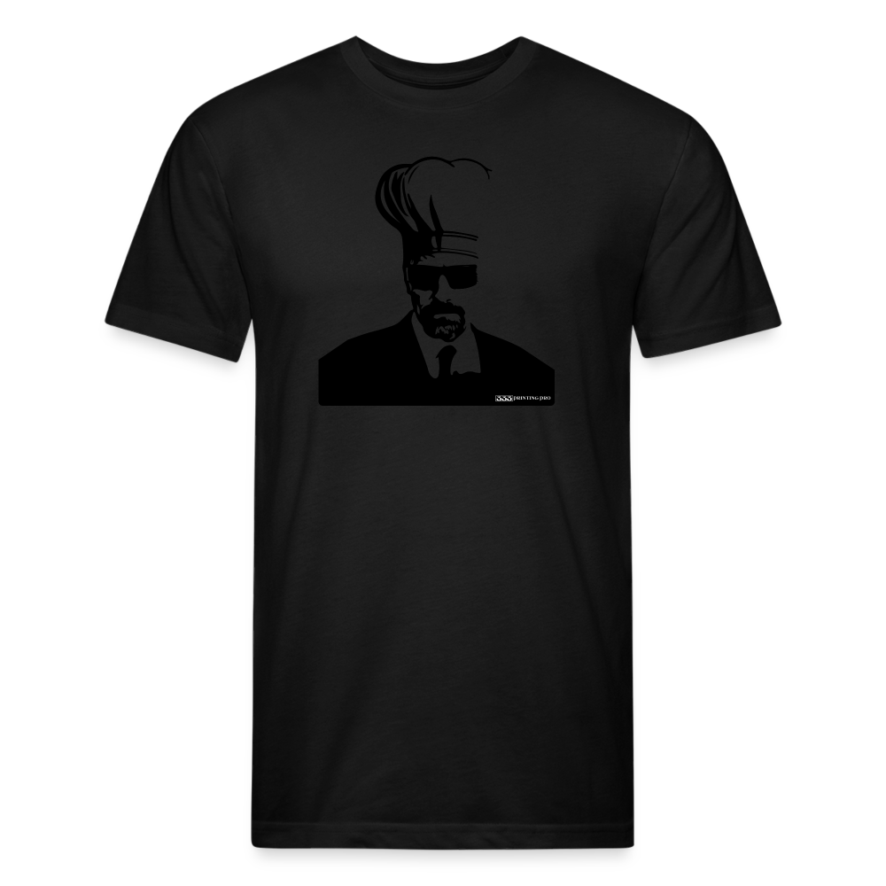 Wallter Cook - Fitted Cotton/Poly T-Shirt by Next Level - black