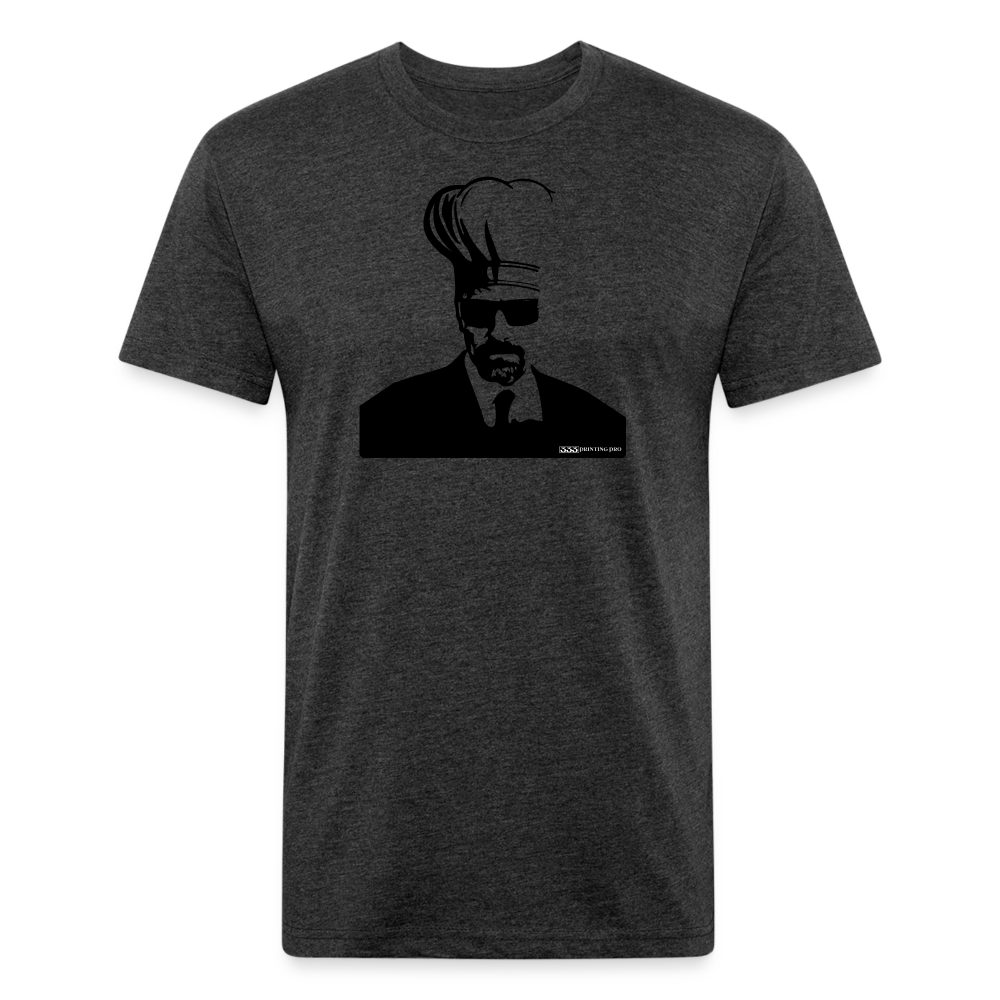 Wallter Cook - Fitted Cotton/Poly T-Shirt by Next Level - heather black