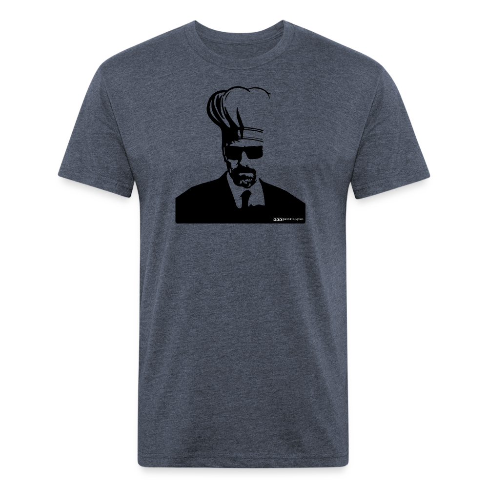 Wallter Cook - Fitted Cotton/Poly T-Shirt by Next Level - heather navy