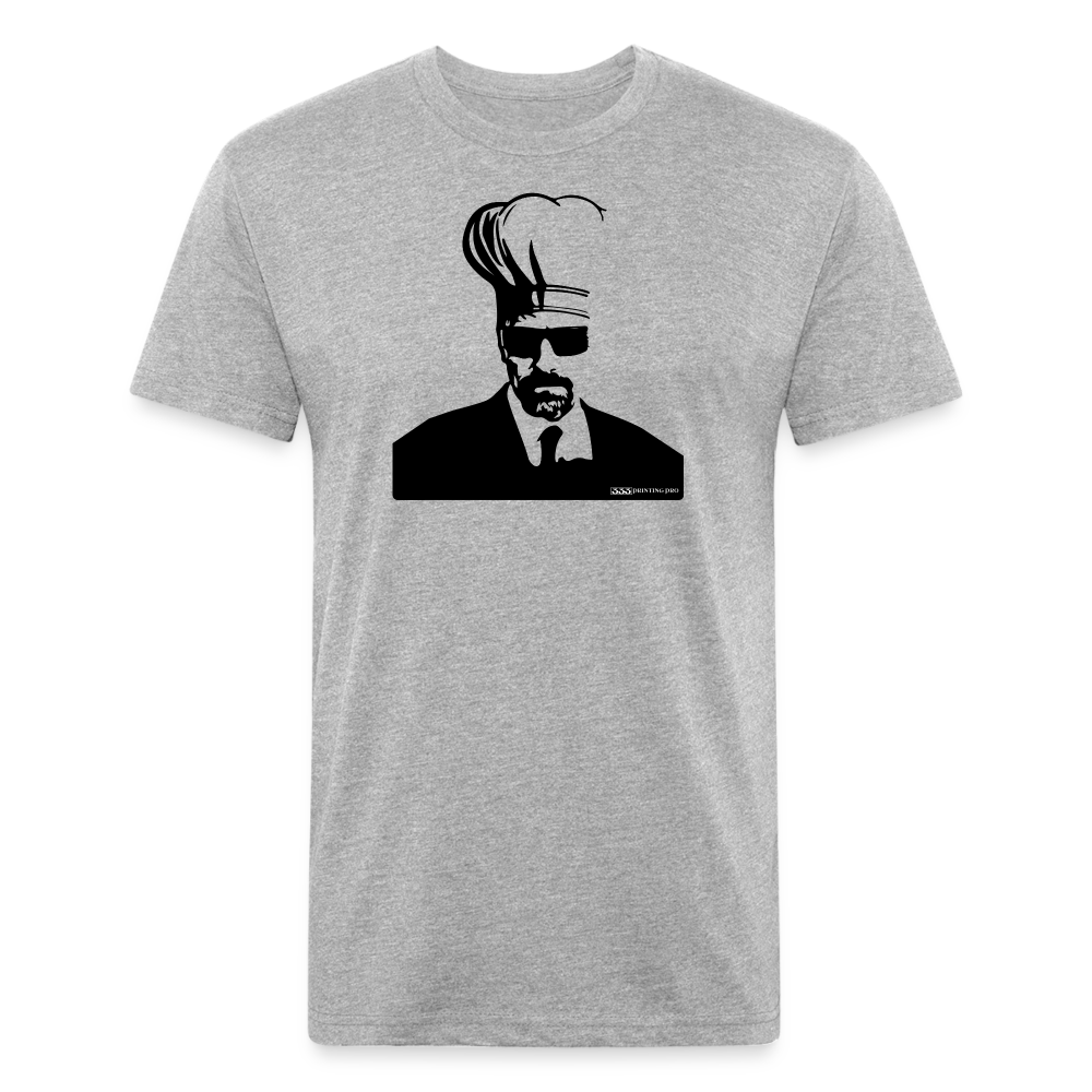 Wallter Cook - Fitted Cotton/Poly T-Shirt by Next Level - heather gray