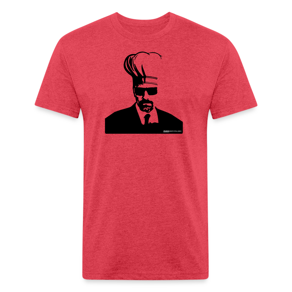 Wallter Cook - Fitted Cotton/Poly T-Shirt by Next Level - heather red