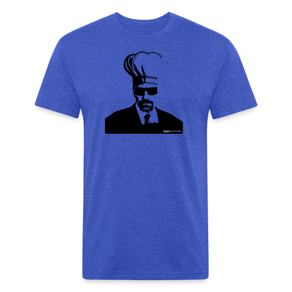 Wallter Cook - Fitted Cotton/Poly T-Shirt by Next Level - heather royal