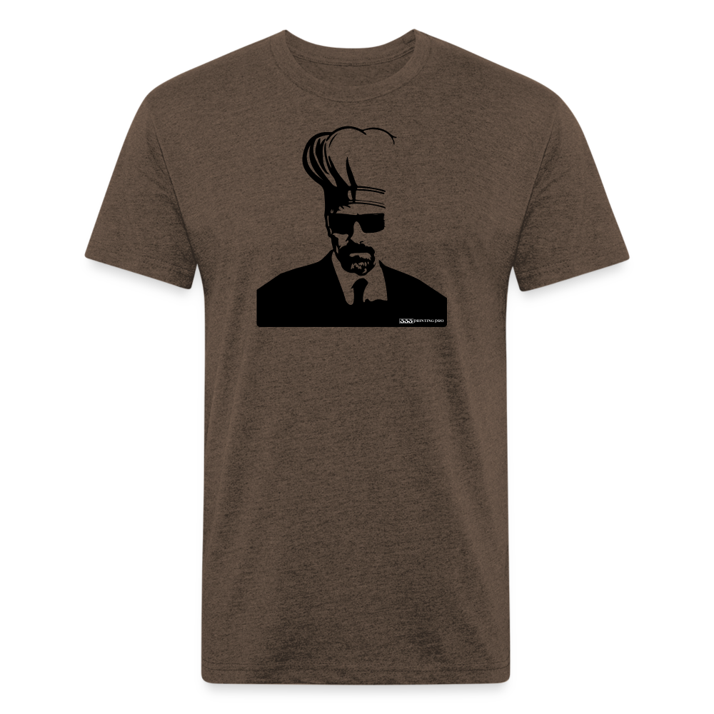 Wallter Cook - Fitted Cotton/Poly T-Shirt by Next Level - heather espresso