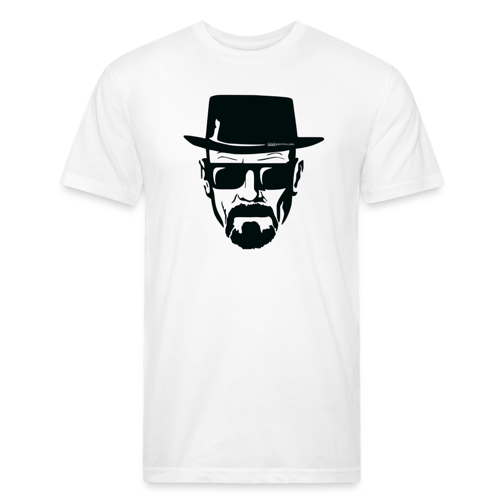 Hie zen Fitted Cotton/Poly T-Shirt by Next Level - white