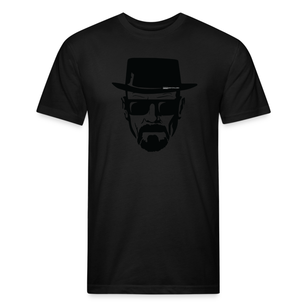 Hie zen Fitted Cotton/Poly T-Shirt by Next Level - black