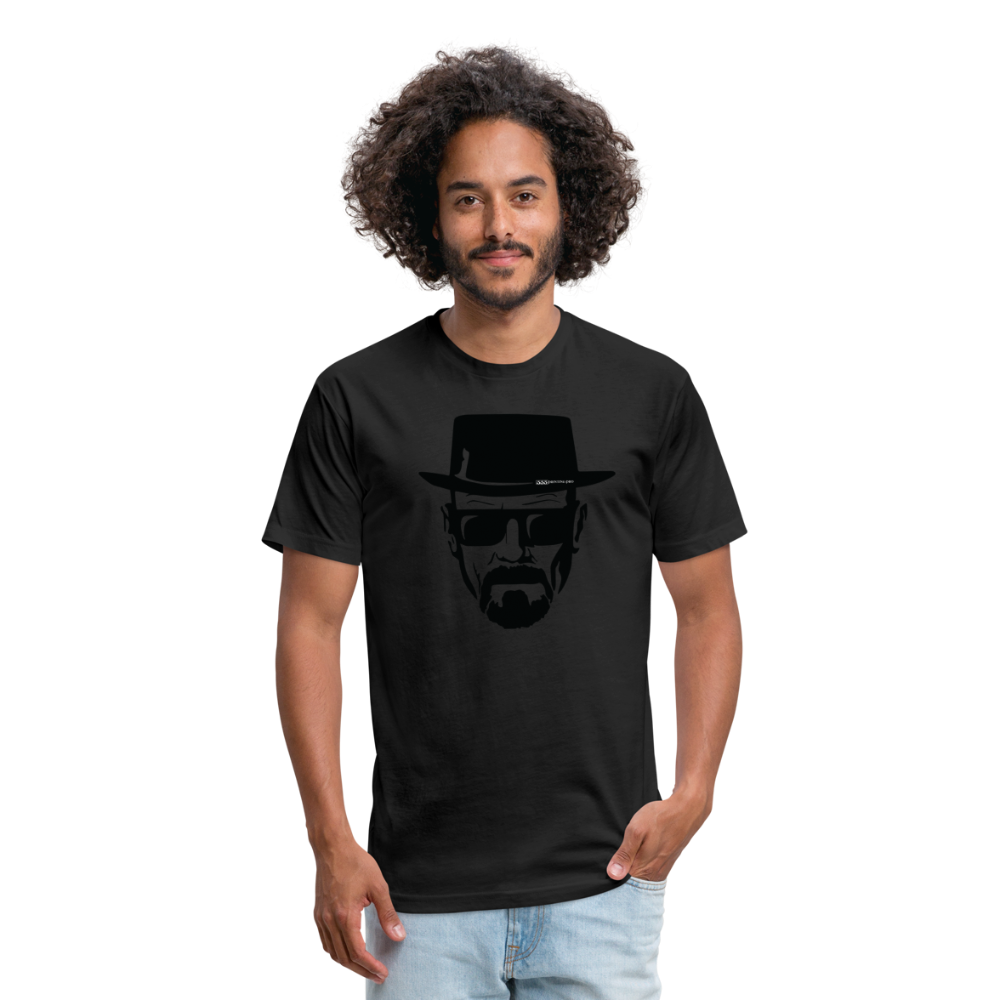 Hie zen Fitted Cotton/Poly T-Shirt by Next Level - black