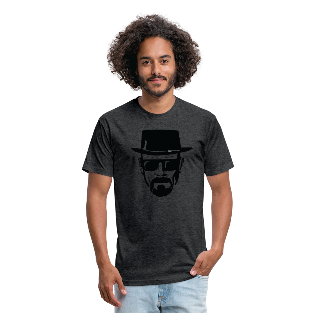 Hie zen Fitted Cotton/Poly T-Shirt by Next Level - heather black