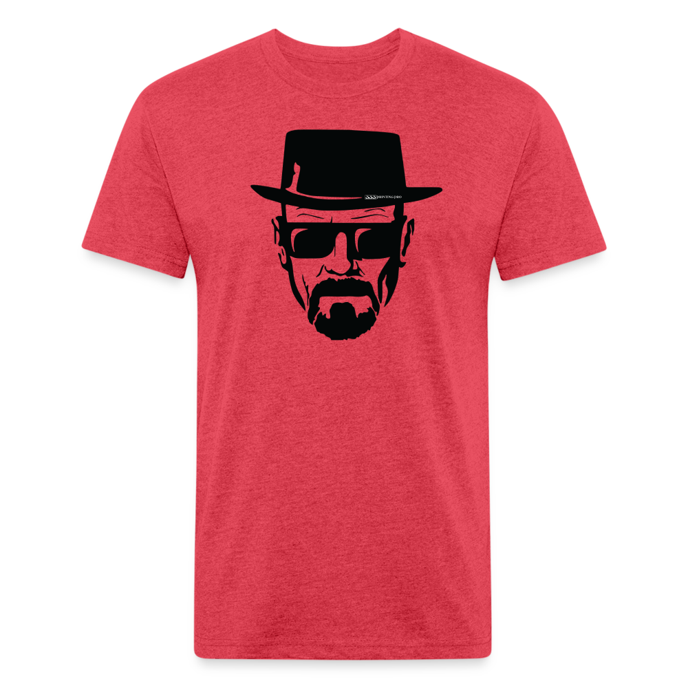 Hie zen Fitted Cotton/Poly T-Shirt by Next Level - heather red