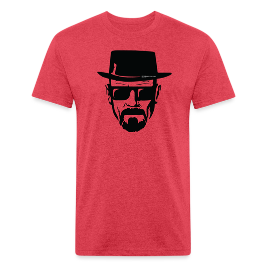 Hie zen Fitted Cotton/Poly T-Shirt by Next Level - heather red