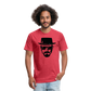 Hie zen Fitted Cotton/Poly T-Shirt by Next Level - heather red