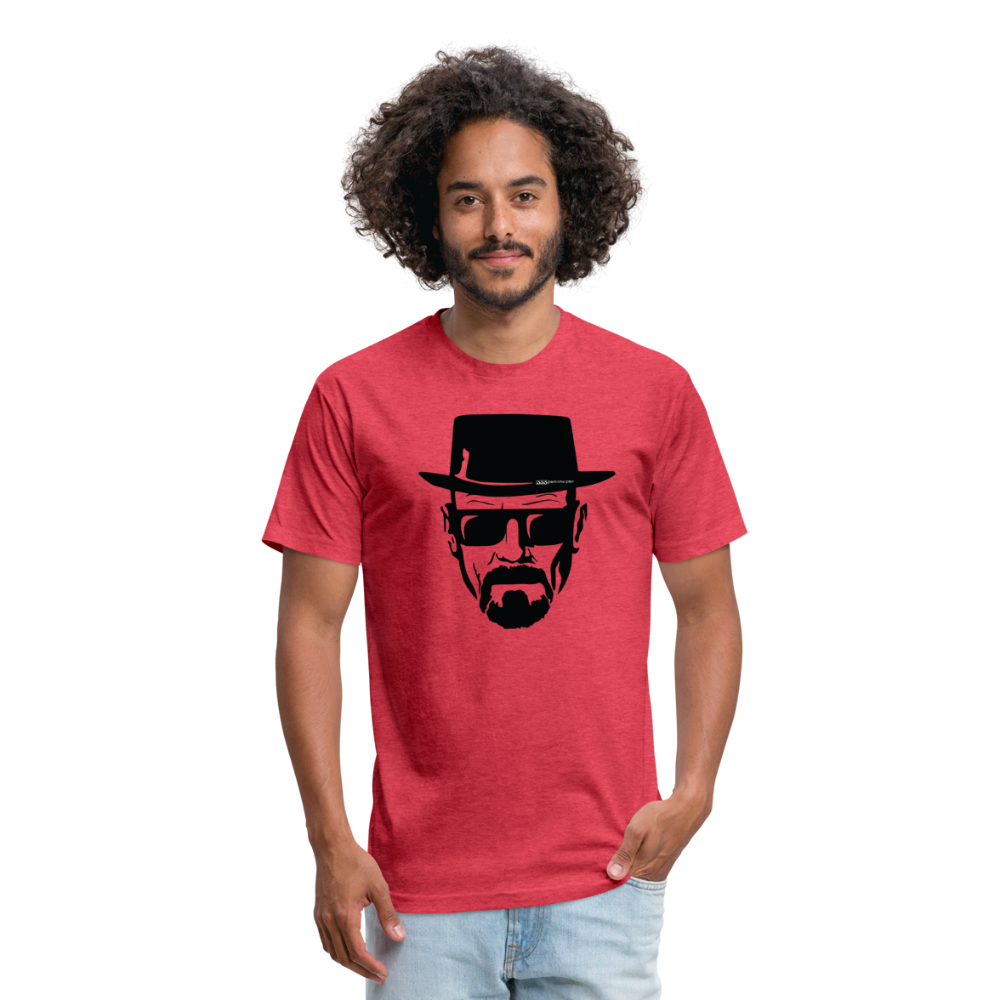 Hie zen Fitted Cotton/Poly T-Shirt by Next Level - heather red