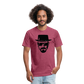 Hie zen Fitted Cotton/Poly T-Shirt by Next Level - heather burgundy