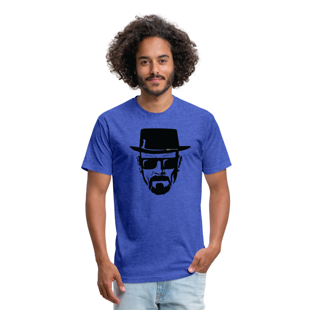 Hie zen Fitted Cotton/Poly T-Shirt by Next Level - heather royal