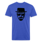 Hie zen Fitted Cotton/Poly T-Shirt by Next Level - heather royal