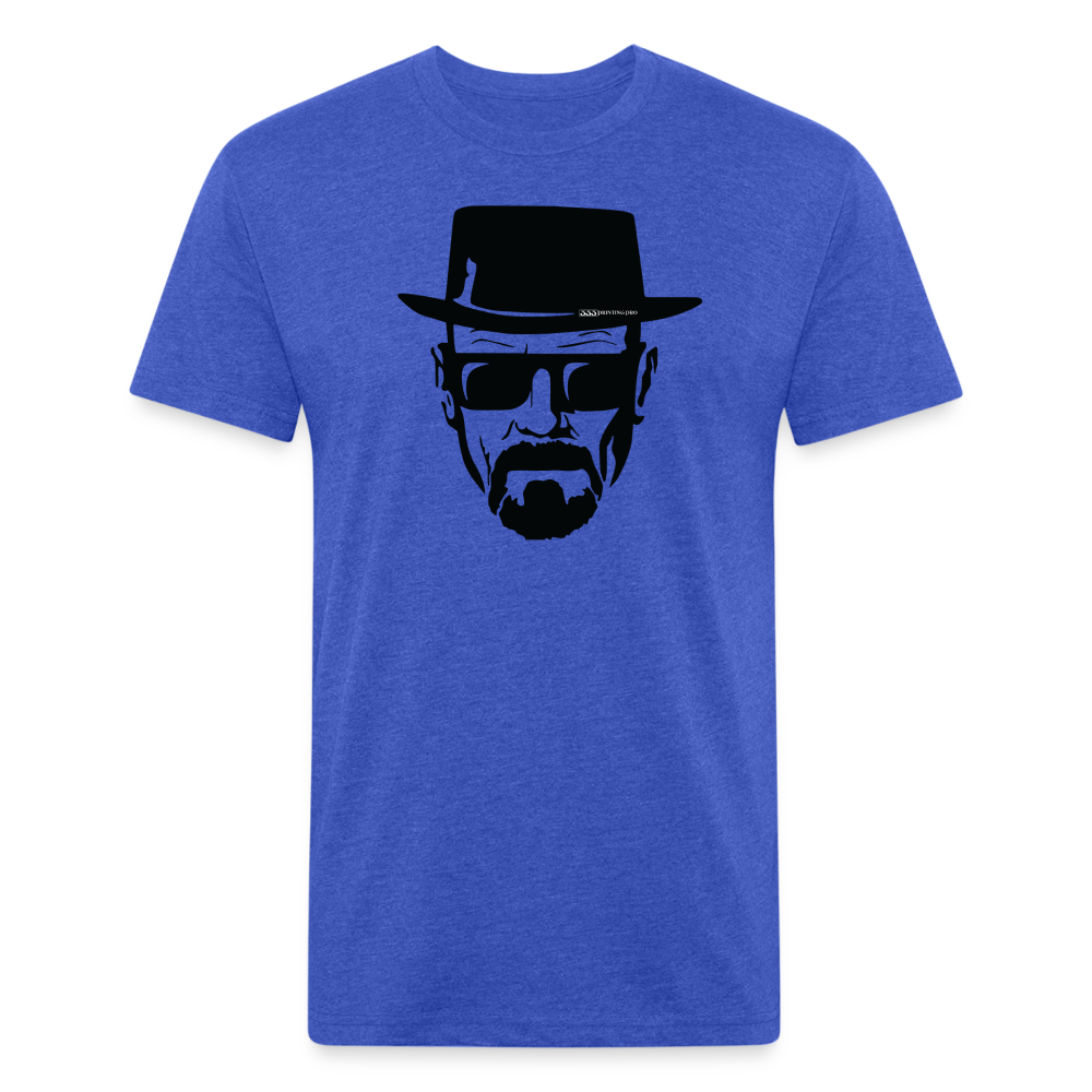 Hie zen Fitted Cotton/Poly T-Shirt by Next Level - heather royal