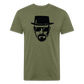Hie zen Fitted Cotton/Poly T-Shirt by Next Level - heather military green