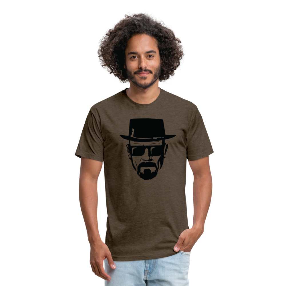 Hie zen Fitted Cotton/Poly T-Shirt by Next Level - heather espresso
