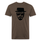 Hie zen Fitted Cotton/Poly T-Shirt by Next Level - heather espresso
