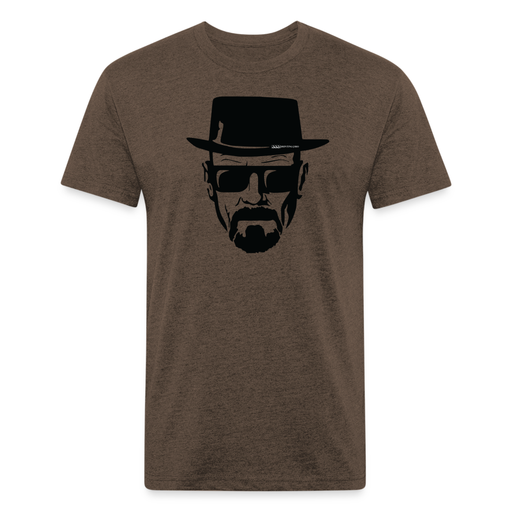 Hie zen Fitted Cotton/Poly T-Shirt by Next Level - heather espresso