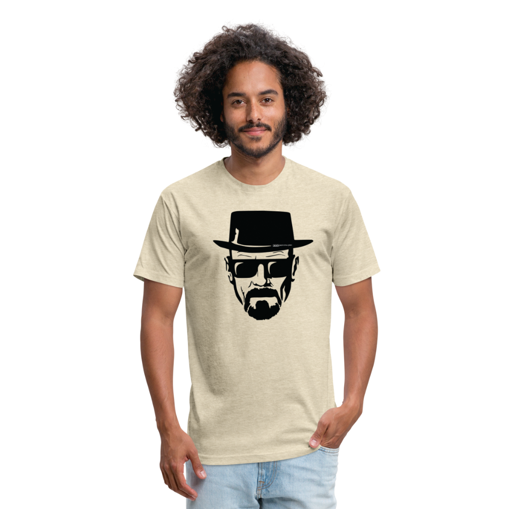 Hie zen Fitted Cotton/Poly T-Shirt by Next Level - heather cream