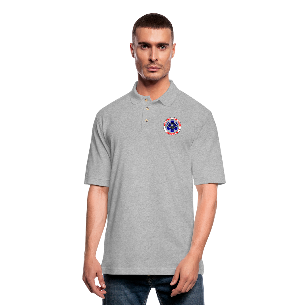 Paint Docs Polo - heather gray