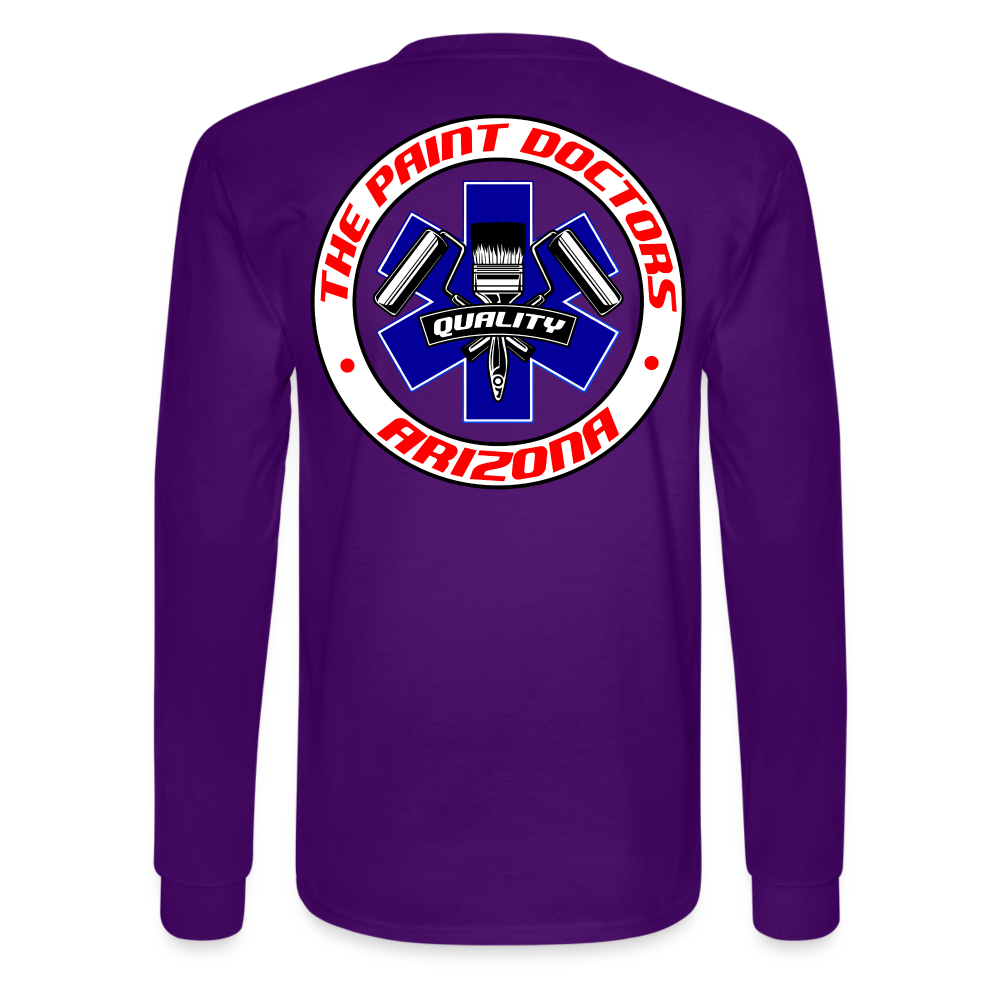 Paint Docs Long Sleeve - purple